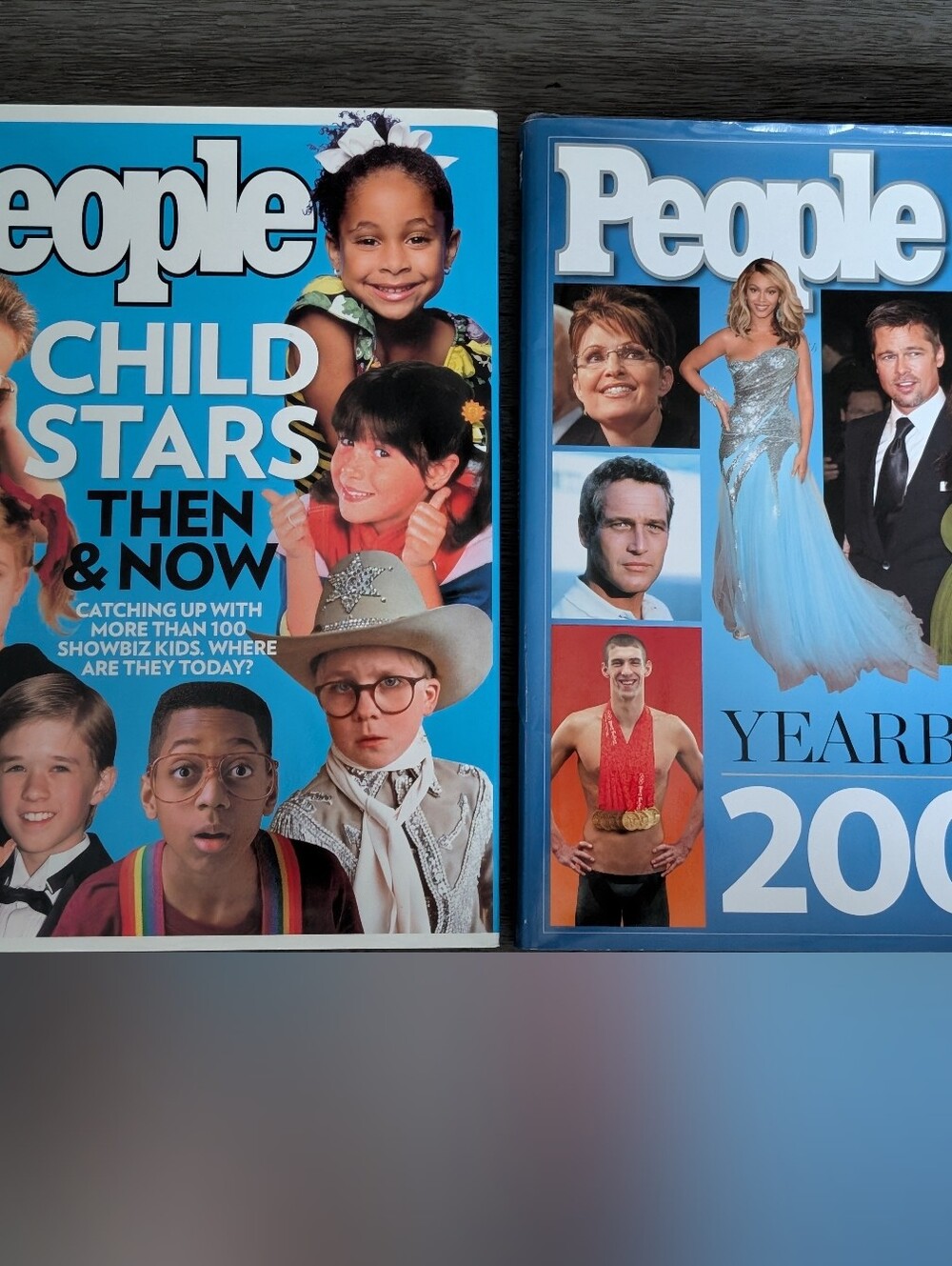 People Magazine Yearbook 2009 & Child Stars Then and Now - Blue Covers